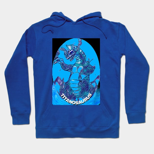 Giant Dinosaur TITANOSAURUS Hoodie by Robzilla2000